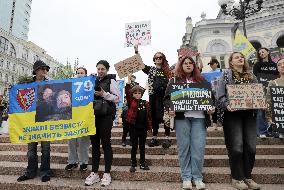 Dont Stay Silent! Captivity Kills rally in Kyiv